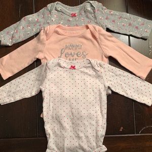 Carters Baby Girl Onsies- 3 month
